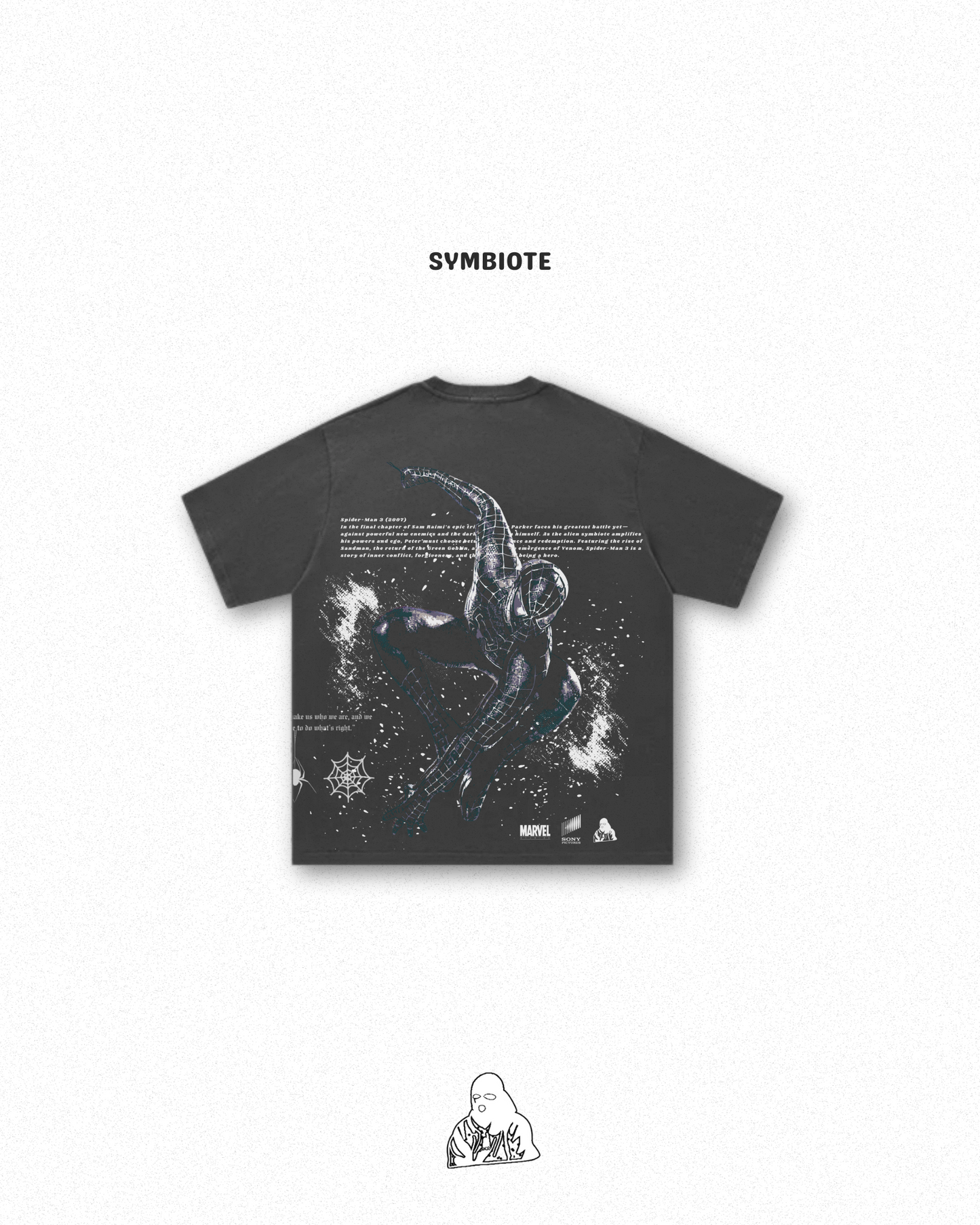 "Symbiote tee" | Oversized Tee