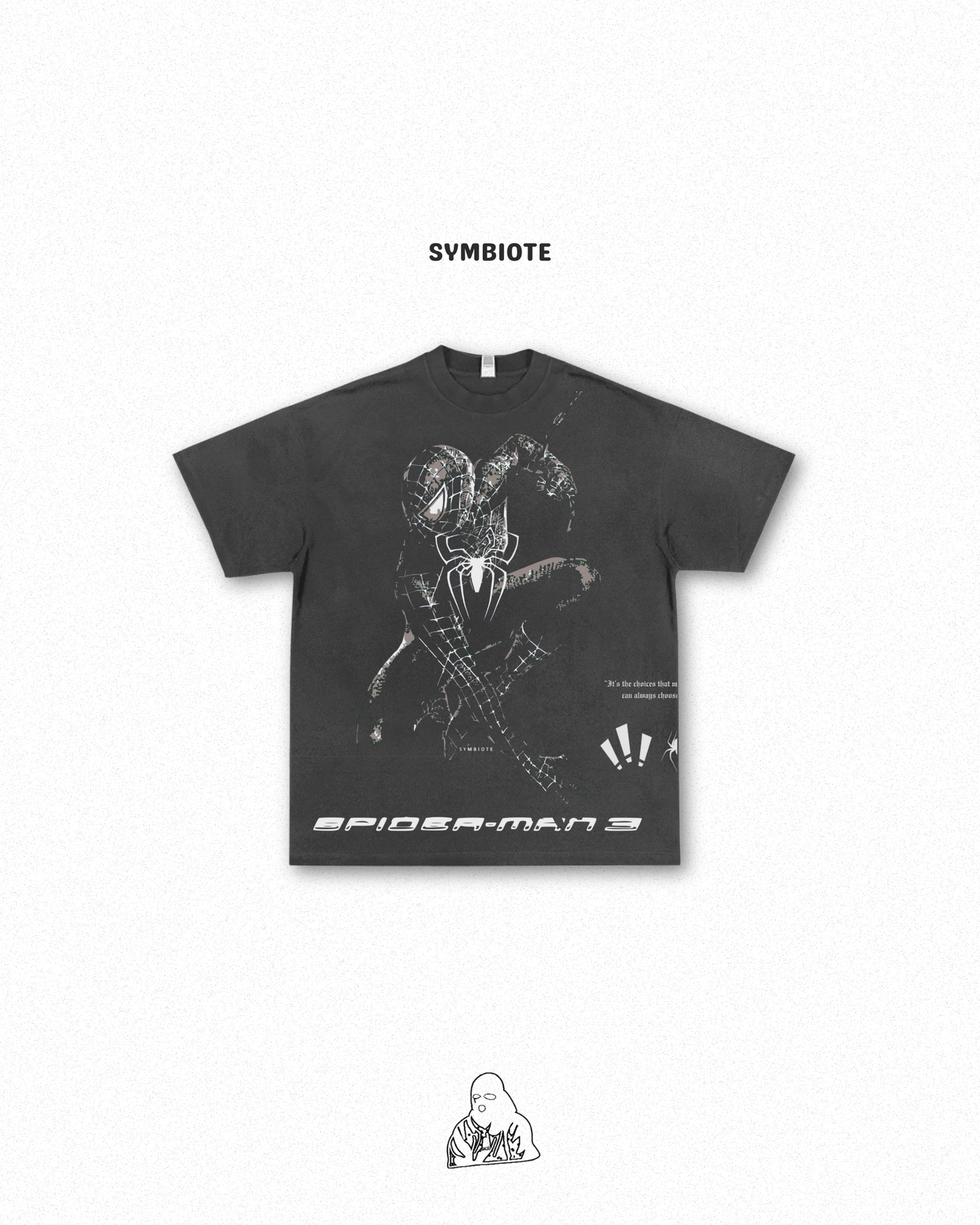 "Symbiote tee" | Oversized Tee
